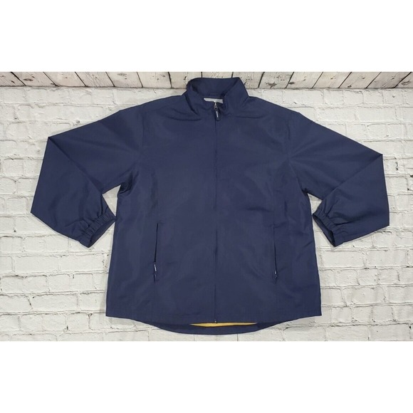 Page & Tuttle Softshell Jacket Polyester Navy Blue Lightweight WOMENS SIZE L - Picture 1 of 6
